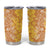 Hawaiian Lei Day Tumbler Cup Gold Hibiscus Flowers Lei Art