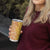 Hawaiian Lei Day Tumbler Cup Gold Hibiscus Flowers Lei Art