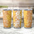 Hawaiian Lei Day Tumbler Cup Gold Hibiscus Flowers Lei Art
