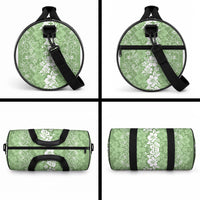Hawaiian Lei Day Duffle Bag Green Hibiscus Flowers Lei Art LT9 - Polynesian Pride