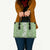 Hawaiian Lei Day Leather Bag Green Hibiscus Flowers Lei Art - Polynesian Pride