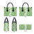 Hawaiian Lei Day Leather Bag Green Hibiscus Flowers Lei Art - Polynesian Pride