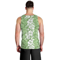 Hawaiian Lei Day Men Tank Top Green Hibiscus Flowers Lei Art LT9 - Polynesian Pride