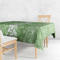 Hawaiian Lei Day Tablecloth Green Hibiscus Flowers Lei Art LT9 - Polynesian Pride
