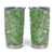 Hawaiian Lei Day Tumbler Cup Green Hibiscus Flowers Lei Art