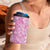 Hawaiian Lei Day 4 in 1 Can Cooler Tumbler Pink Hibiscus Flowers Lei Art
