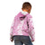 Hawaiian Lei Day Kid Hoodie Pink Hibiscus Flowers Lei Art