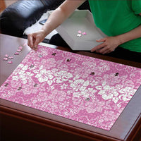 Hawaiian Lei Day Puzzle Pink Hibiscus Flowers Lei Art LT9 - Polynesian Pride