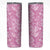 Hawaiian Lei Day Skinny Tumbler Pink Hibiscus Flowers Lei Art