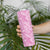 Hawaiian Lei Day Skinny Tumbler Pink Hibiscus Flowers Lei Art