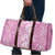 Hawaiian Lei Day Travel Bag Pink Hibiscus Flowers Lei Art - Polynesian Pride