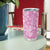 Hawaiian Lei Day Tumbler Cup Pink Hibiscus Flowers Lei Art