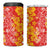 Hawaiian Lei Day 4 in 1 Can Cooler Tumbler Red Hibiscus Flowers Lei Art