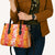 Hawaiian Lei Day Leather Bag Red Hibiscus Flowers Lei Art - Polynesian Pride