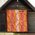 Hawaiian Lei Day Quilt Red Hibiscus Flowers Lei Art