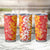 Hawaiian Lei Day Tumbler Cup Red Hibiscus Flowers Lei Art