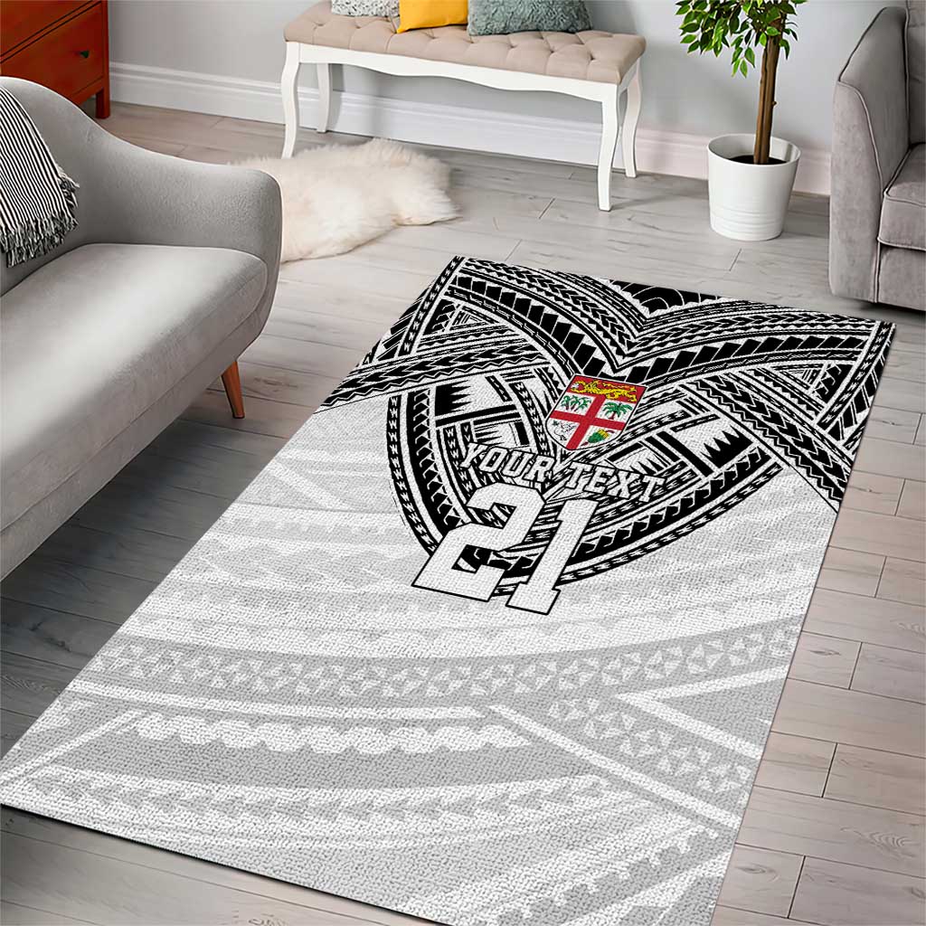 Flying Fijians Pacific Fiji Rugby Custom Area Rug Polynesian Pattern LT9 - Polynesian Pride