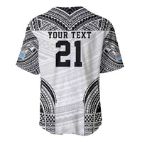 Flying Fijians Pacific Fiji Rugby Custom Baseball Jersey Polynesian Pattern