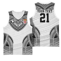 Flying Fijians Pacific Fiji Rugby Custom Basketball Jersey Polynesian Pattern - Polynesian Pride