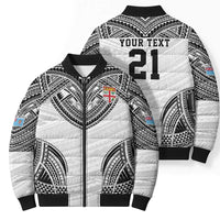 Flying Fijians Pacific Fiji Rugby Custom Bomber Puffer Jacket Polynesian Pattern - Polynesian Pride
