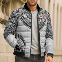 Flying Fijians Pacific Fiji Rugby Custom Bomber Puffer Jacket Polynesian Pattern - Polynesian Pride