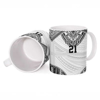 Flying Fijians Pacific Fiji Rugby Custom Ceramic Mug Polynesian Pattern - Polynesian Pride