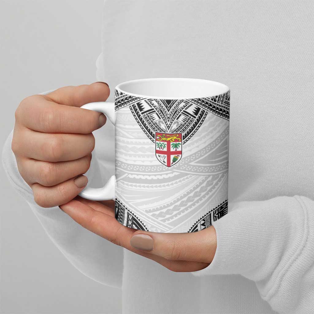 Flying Fijians Pacific Fiji Rugby Custom Ceramic Mug Polynesian Pattern - Polynesian Pride