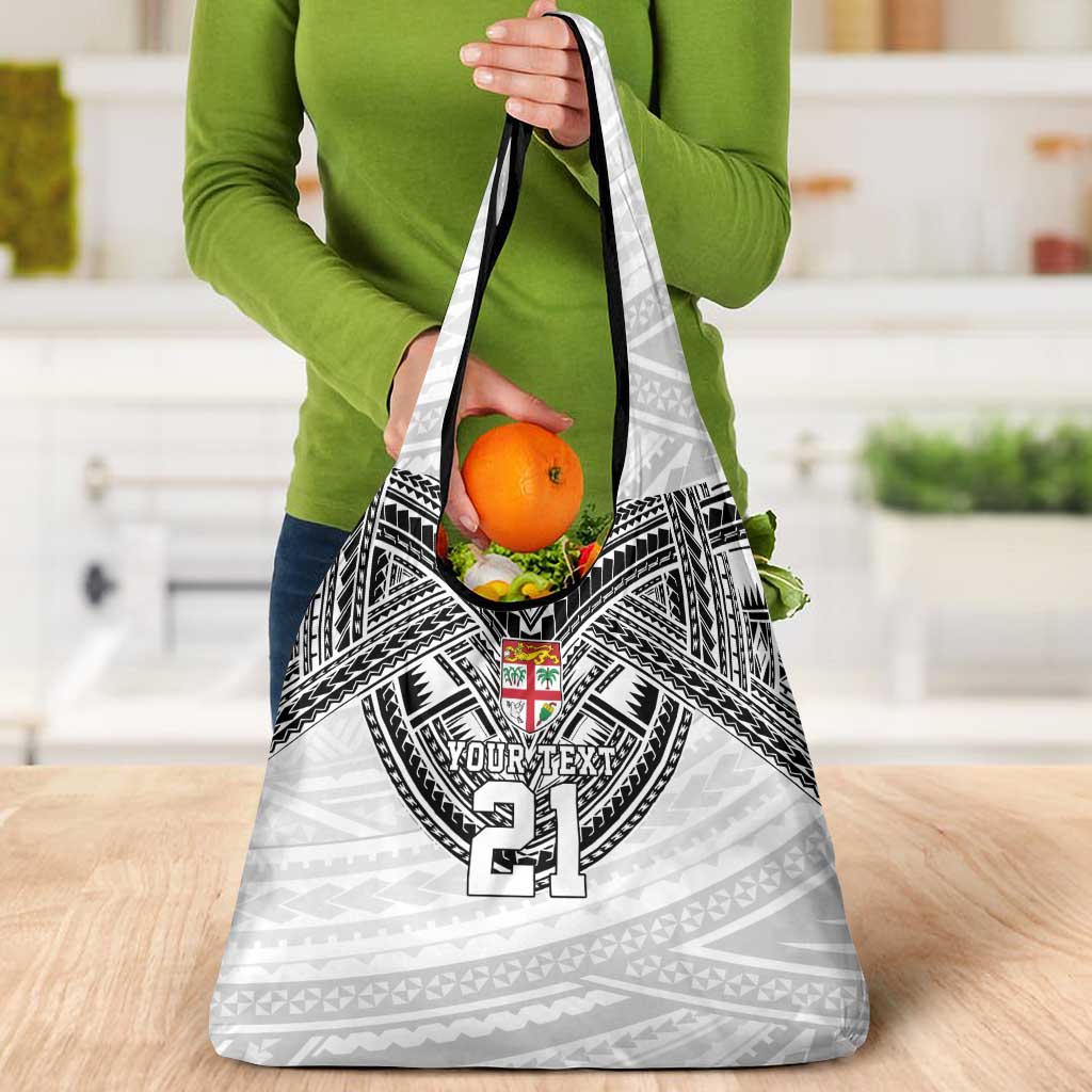 Flying Fijians Pacific Fiji Rugby Custom Grocery Bag Polynesian Pattern LT9 - Polynesian Pride