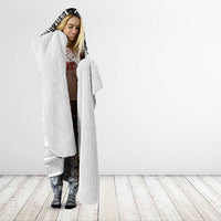 Flying Fijians Pacific Fiji Rugby Custom Hooded Blanket Polynesian Pattern