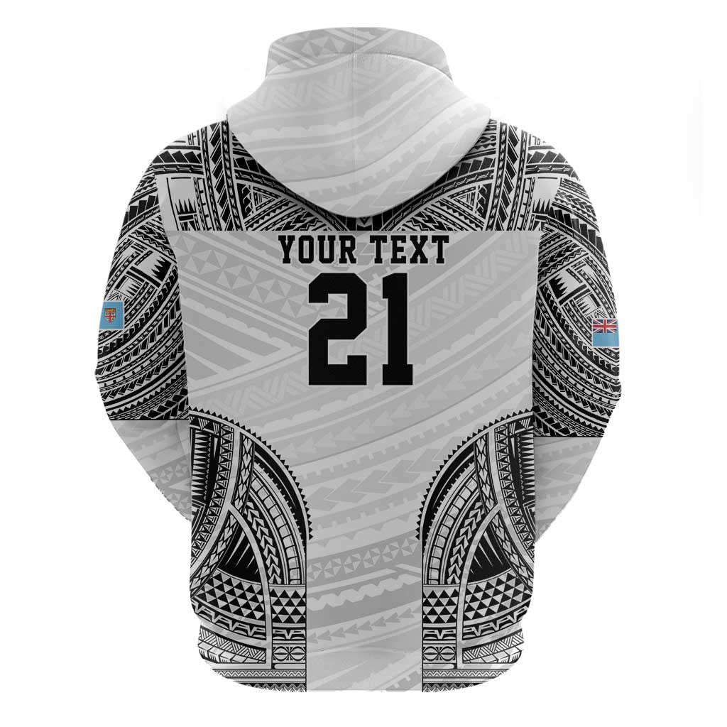 Flying Fijians Pacific Fiji Rugby Custom Hoodie Polynesian Pattern