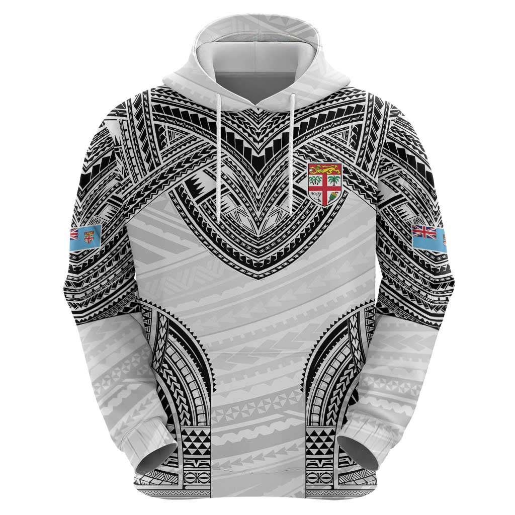 Flying Fijians Pacific Fiji Rugby Custom Hoodie Polynesian Pattern