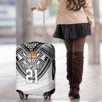 Flying Fijians Pacific Fiji Rugby Custom Luggage Cover Polynesian Pattern