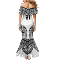 Flying Fijians Pacific Fiji Rugby Custom Mermaid Dress Polynesian Pattern