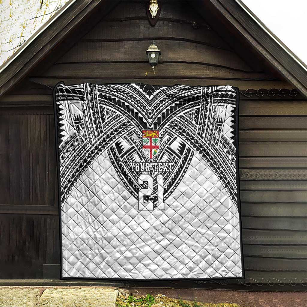 Flying Fijians Pacific Fiji Rugby Custom Quilt Polynesian Pattern