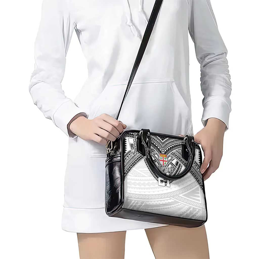 Flying Fijians Pacific Fiji Rugby Custom Shoulder Handbag Polynesian Pattern
