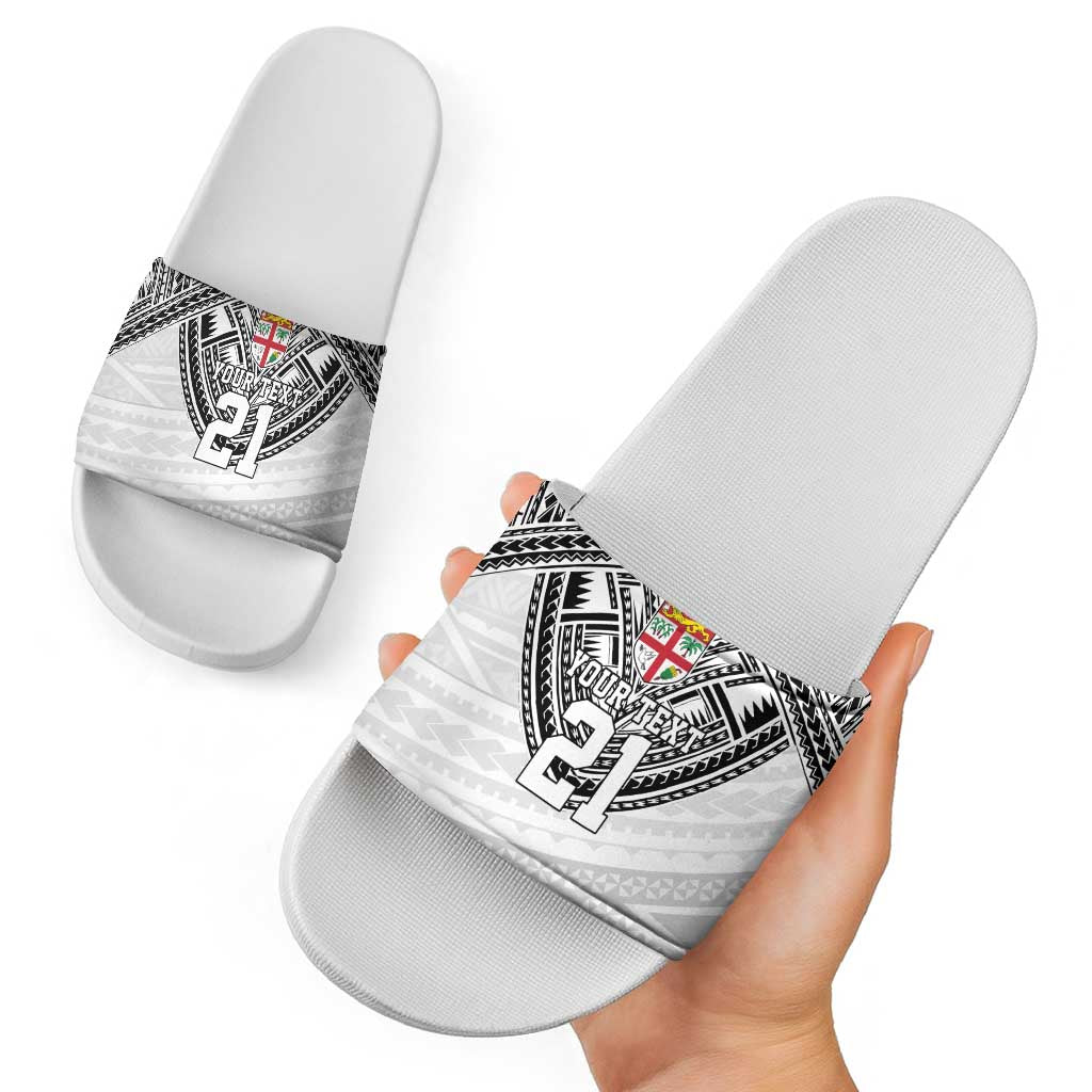 Flying Fijians Pacific Fiji Rugby Custom Slide Sandals Polynesian Pattern LT9 - Polynesian Pride