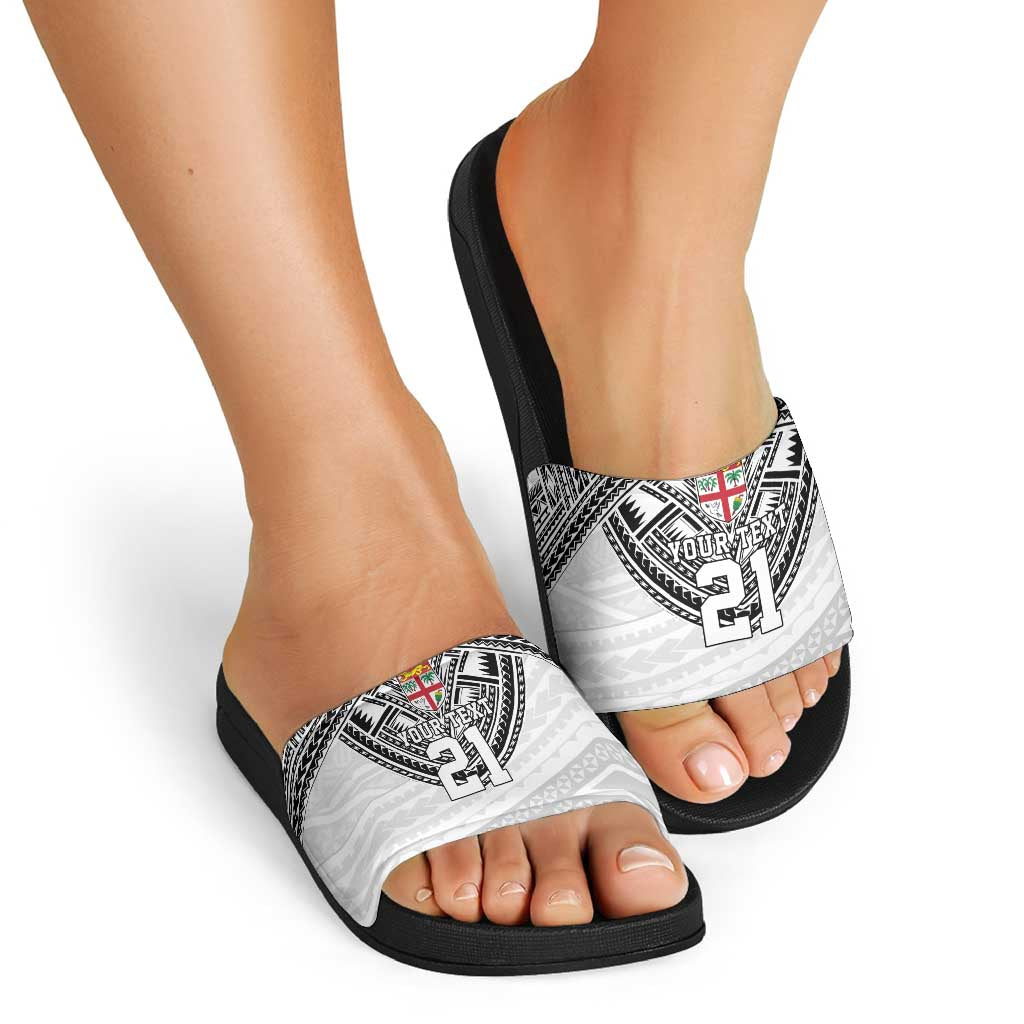 Flying Fijians Pacific Fiji Rugby Custom Slide Sandals Polynesian Pattern LT9 - Polynesian Pride