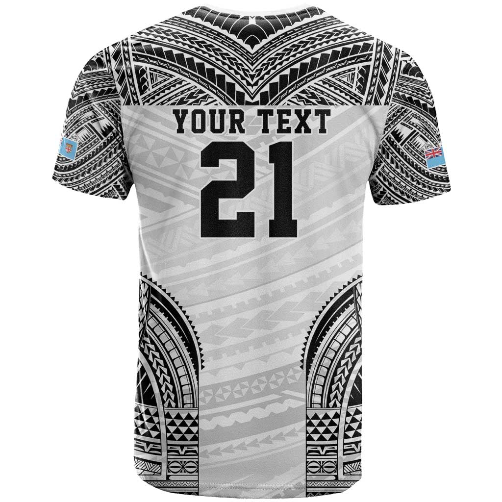 Flying Fijians Pacific Fiji Rugby Custom T Shirt Polynesian Pattern