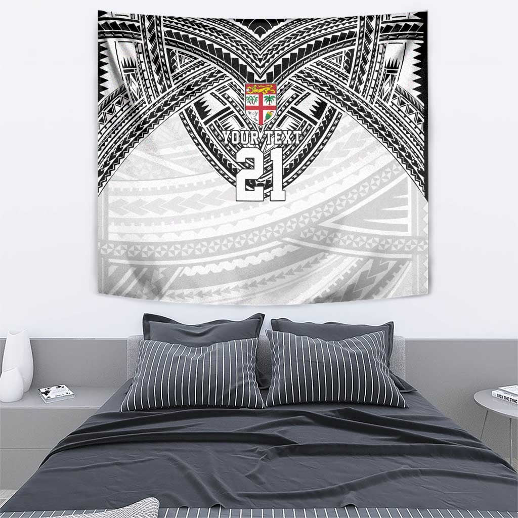Flying Fijians Pacific Fiji Rugby Custom Tapestry Polynesian Pattern