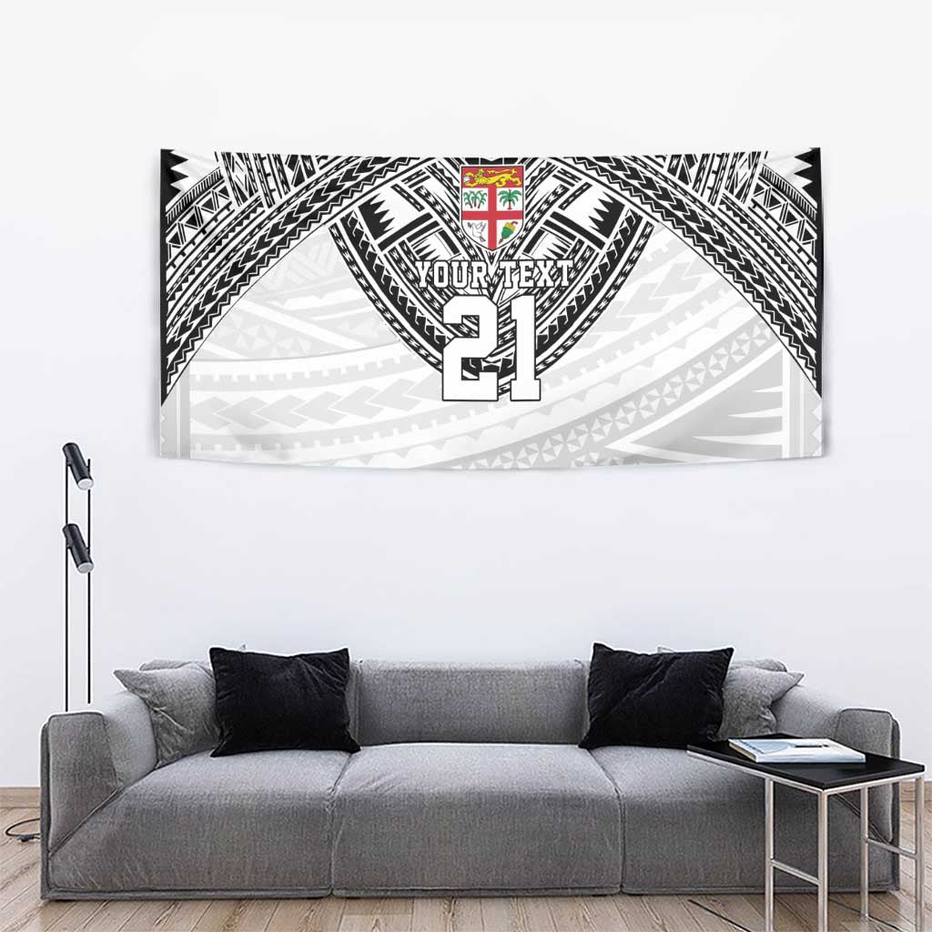 Flying Fijians Pacific Fiji Rugby Custom Tapestry Polynesian Pattern