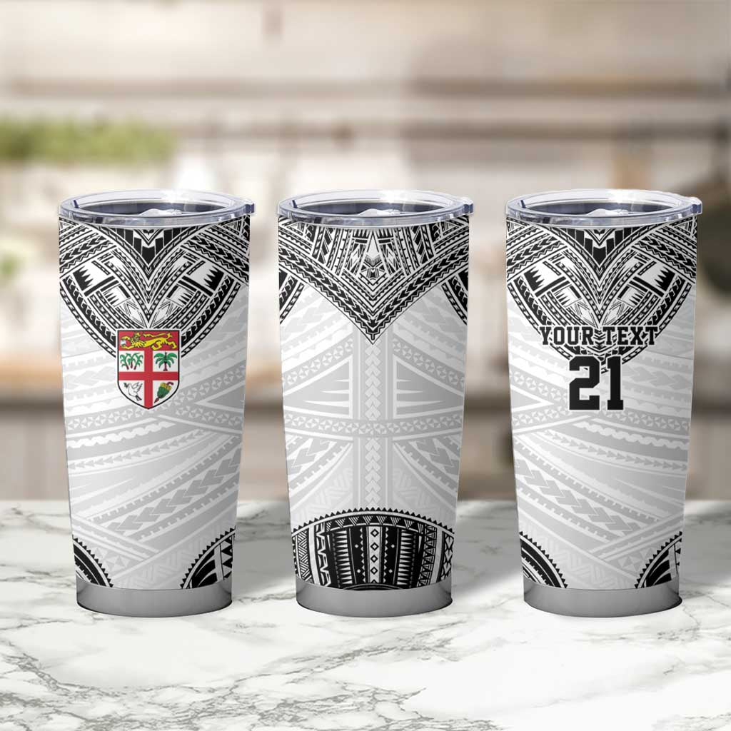Flying Fijians Pacific Fiji Rugby Custom Tumbler Cup Polynesian Pattern LT9 - Polynesian Pride