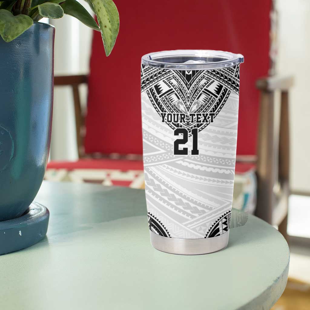 Flying Fijians Pacific Fiji Rugby Custom Tumbler Cup Polynesian Pattern LT9 - Polynesian Pride