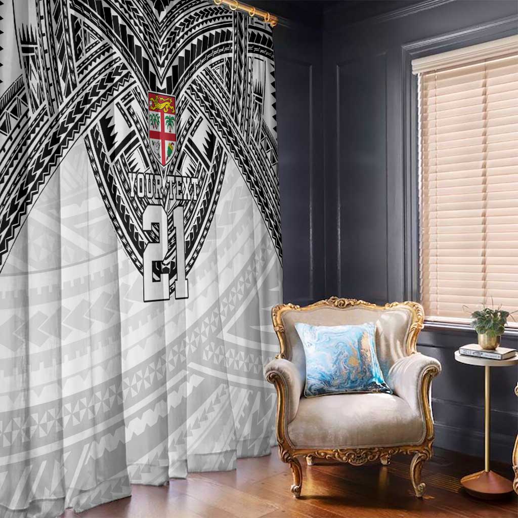 Flying Fijians Pacific Fiji Rugby Custom Window Curtain Polynesian Pattern LT9 - Polynesian Pride