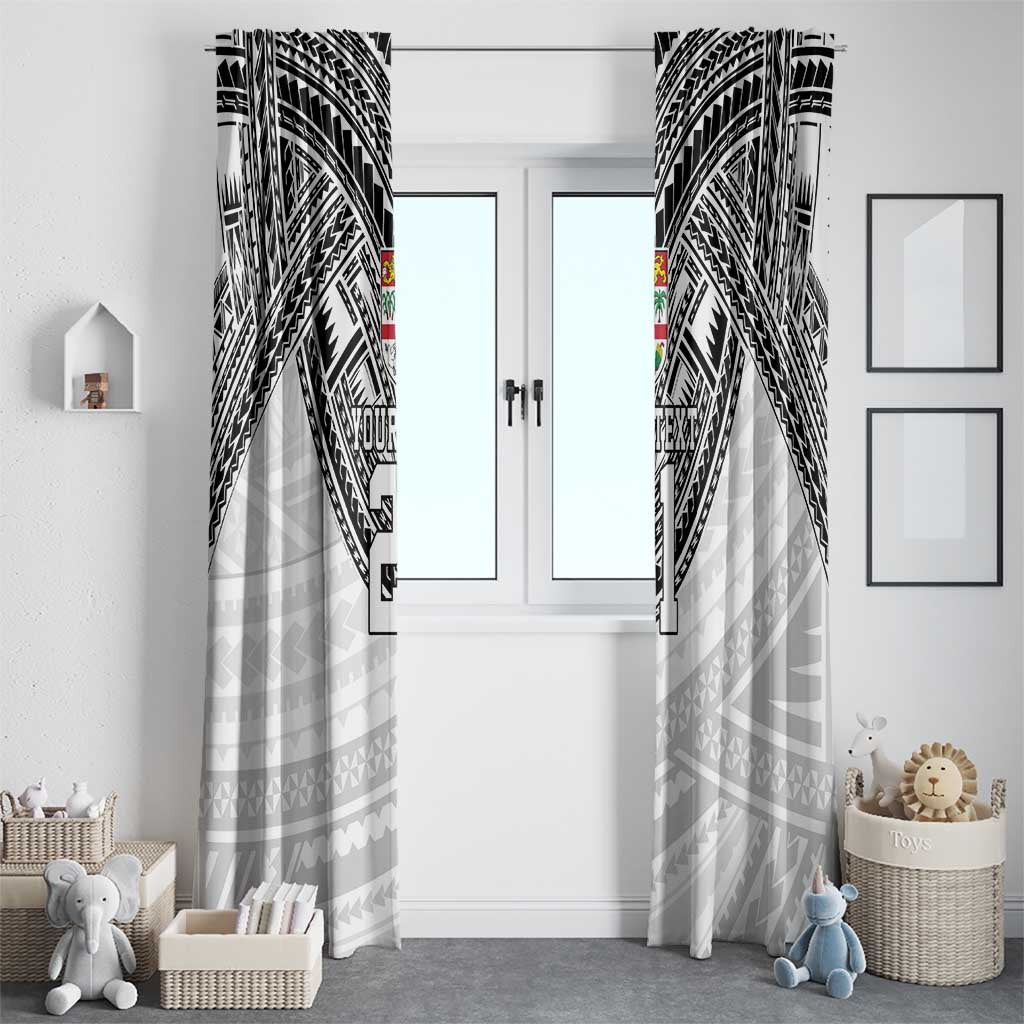 Flying Fijians Pacific Fiji Rugby Custom Window Curtain Polynesian Pattern LT9 - Polynesian Pride