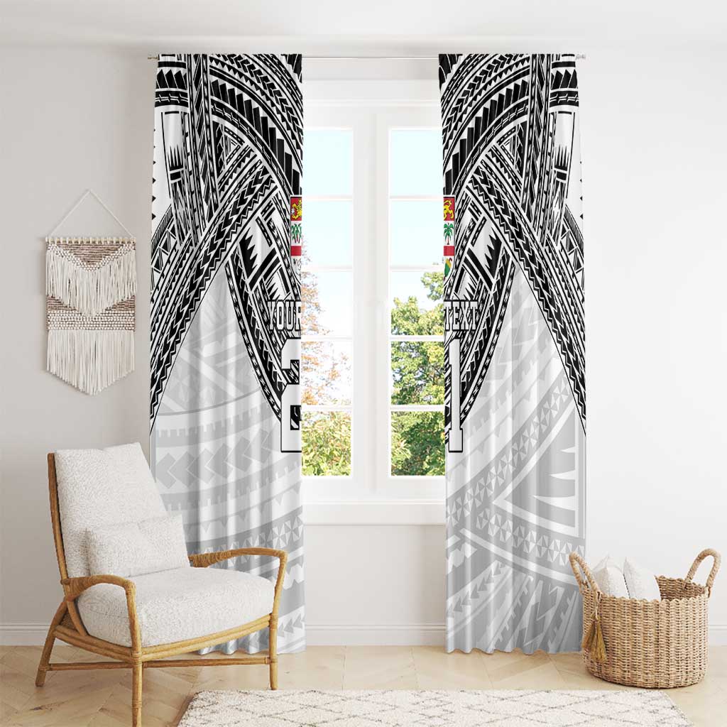 Flying Fijians Pacific Fiji Rugby Custom Window Curtain Polynesian Pattern LT9 - Polynesian Pride