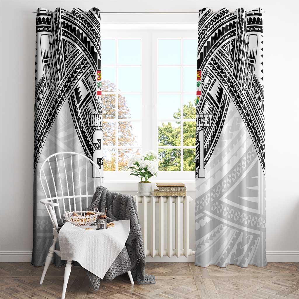 Flying Fijians Pacific Fiji Rugby Custom Window Curtain Polynesian Pattern LT9 - Polynesian Pride