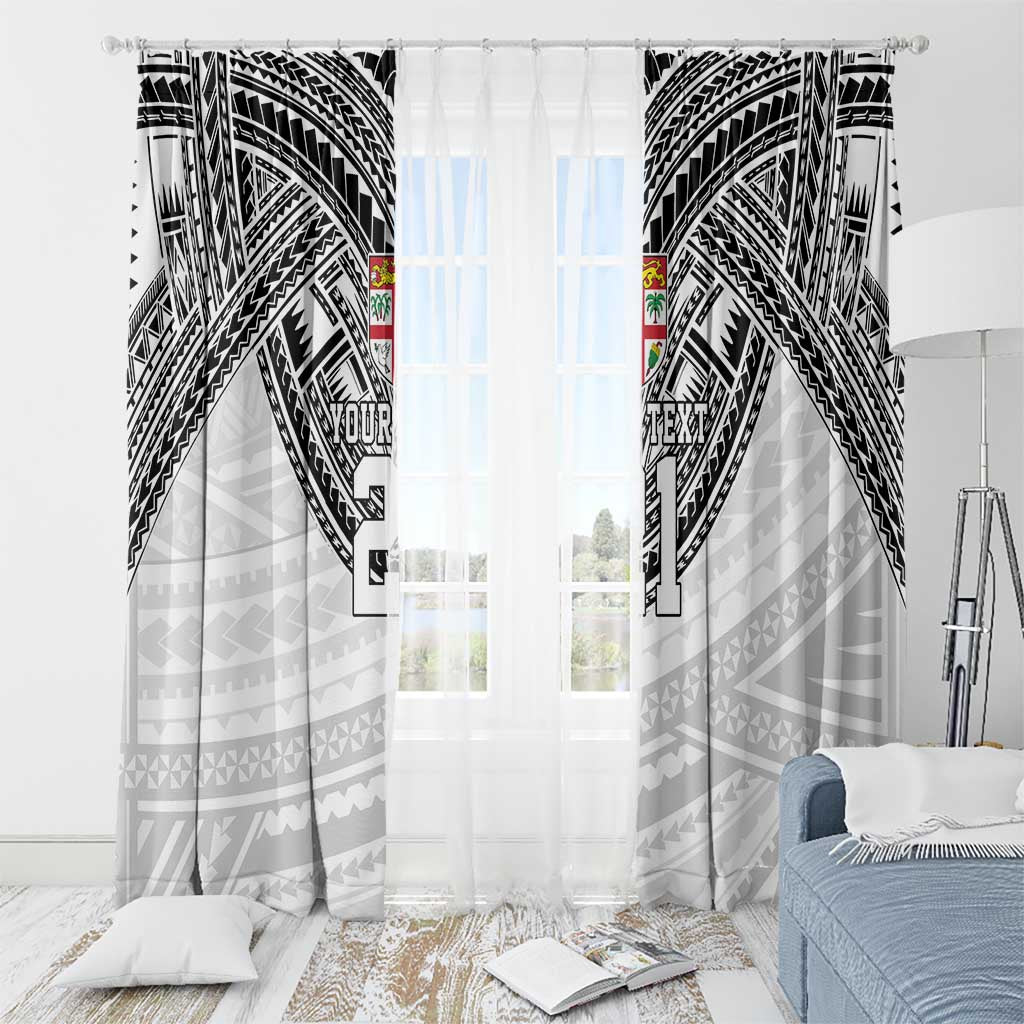 Flying Fijians Pacific Fiji Rugby Custom Window Curtain Polynesian Pattern LT9 - Polynesian Pride