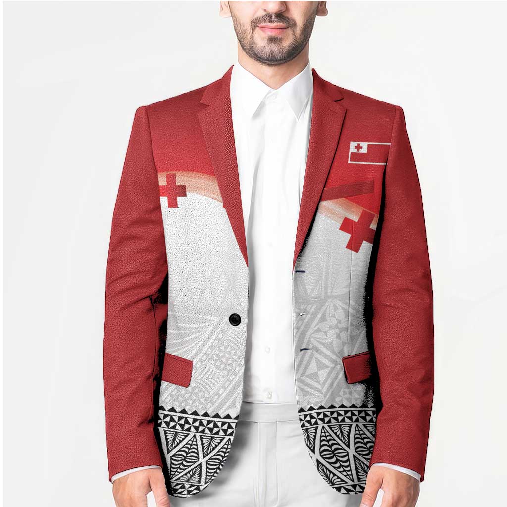 Ikale Tahi Pacific Tonga Rugby Custom Blazer Tongan Ngatu with Flag Pattern LT9 - Polynesian Pride