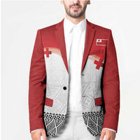 Ikale Tahi Pacific Tonga Rugby Custom Blazer Tongan Ngatu with Flag Pattern LT9 - Polynesian Pride