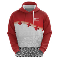 Ikale Tahi Pacific Tonga Rugby Custom Zip Hoodie Tongan Ngatu with Flag Pattern LT9 - Polynesian Pride